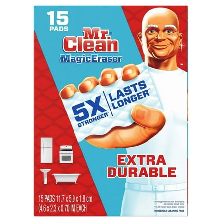 Mr. Clean Magic Eraser Extra Durable Scrubbers (15 Count) 2 Pack
