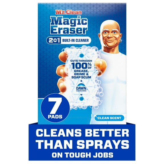 Mr. Clean Magic Eraser Sponge, All Purpose Cleaner, Ultra Foamy, 7ct