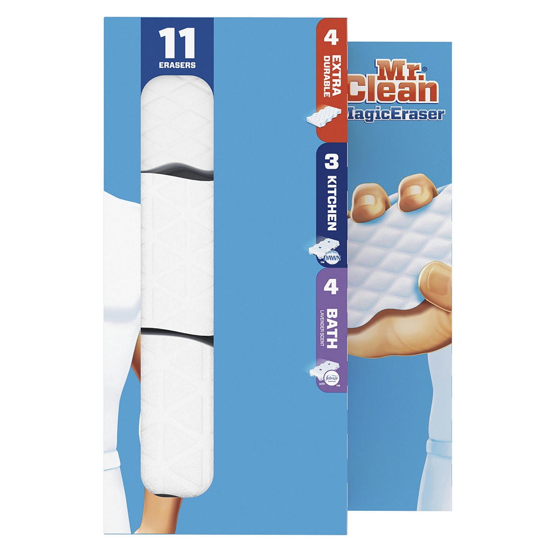 Mr. Clean Magic Eraser Household Cleaning Pads, Variety Pack, 11 Count