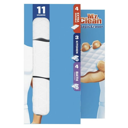 Mr. Clean Magic Eraser Household Cleaning Pads, Variety Pack, 11 Count