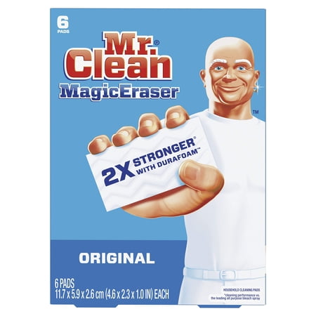 Mr. Clean Magic Eraser Original, 6 Count Packaging May Vary