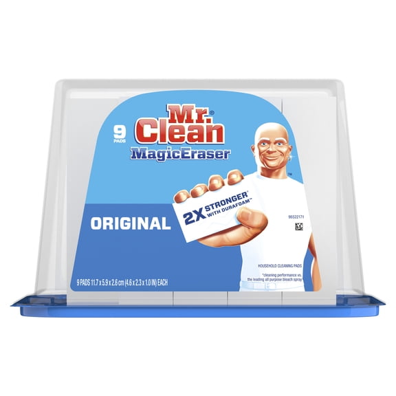 Mr. Clean Magic Eraser Original Cleaning Pads with Durafoam, 9 Ct