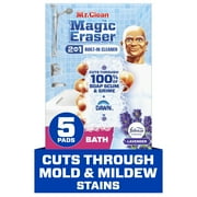 Mr. Clean Original Magic Eraser All-Purpose Foam Cleaning Pads with Durafoam, 5 Ct