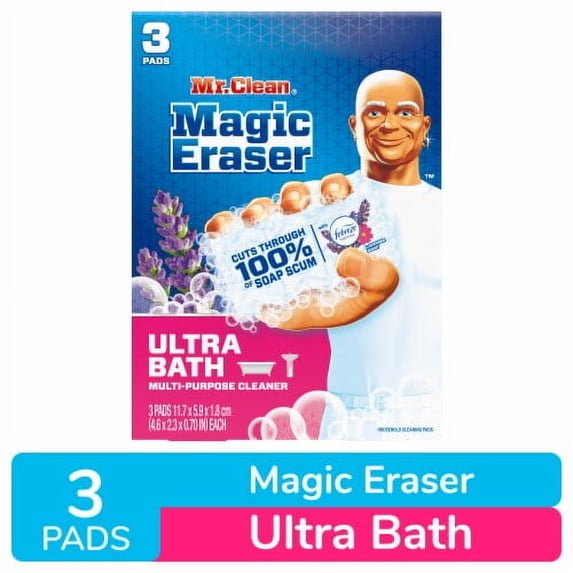 Mr. Clean Magic Eraser Ultra Bath Multi-Purpose Cleaning Pads 3 ct - Pack of 2