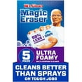 thumbnail image 1 of Mr. Clean Magic Eraser Ultra Foamy Multi Purpose Cleaner, Foaming Magic Eraser Sponge Multi Surface Cleaner, 5ct, 1 of 5