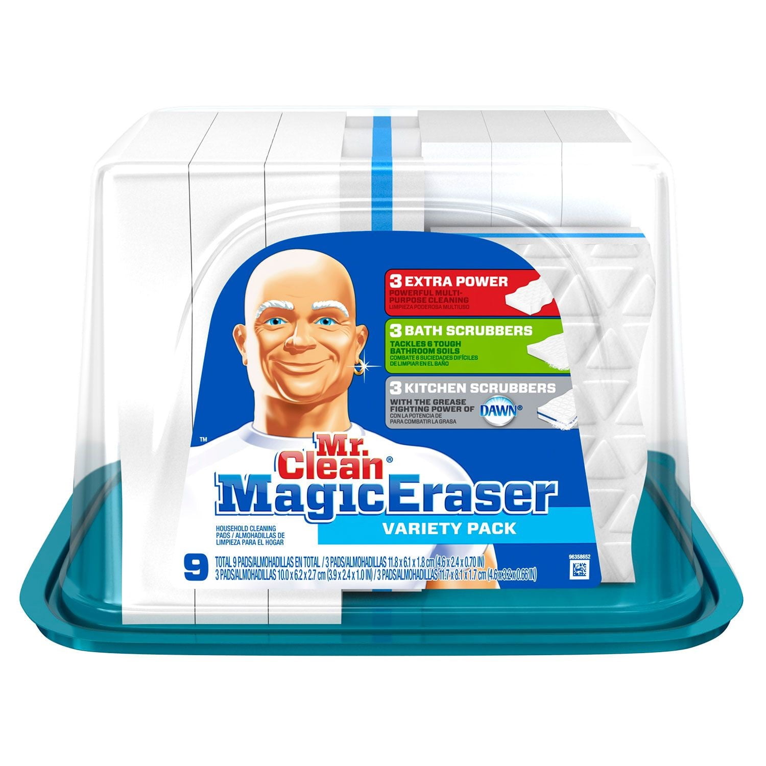 Variety Pack Magic Eraser Scrub Sponge Pad (18-Count)