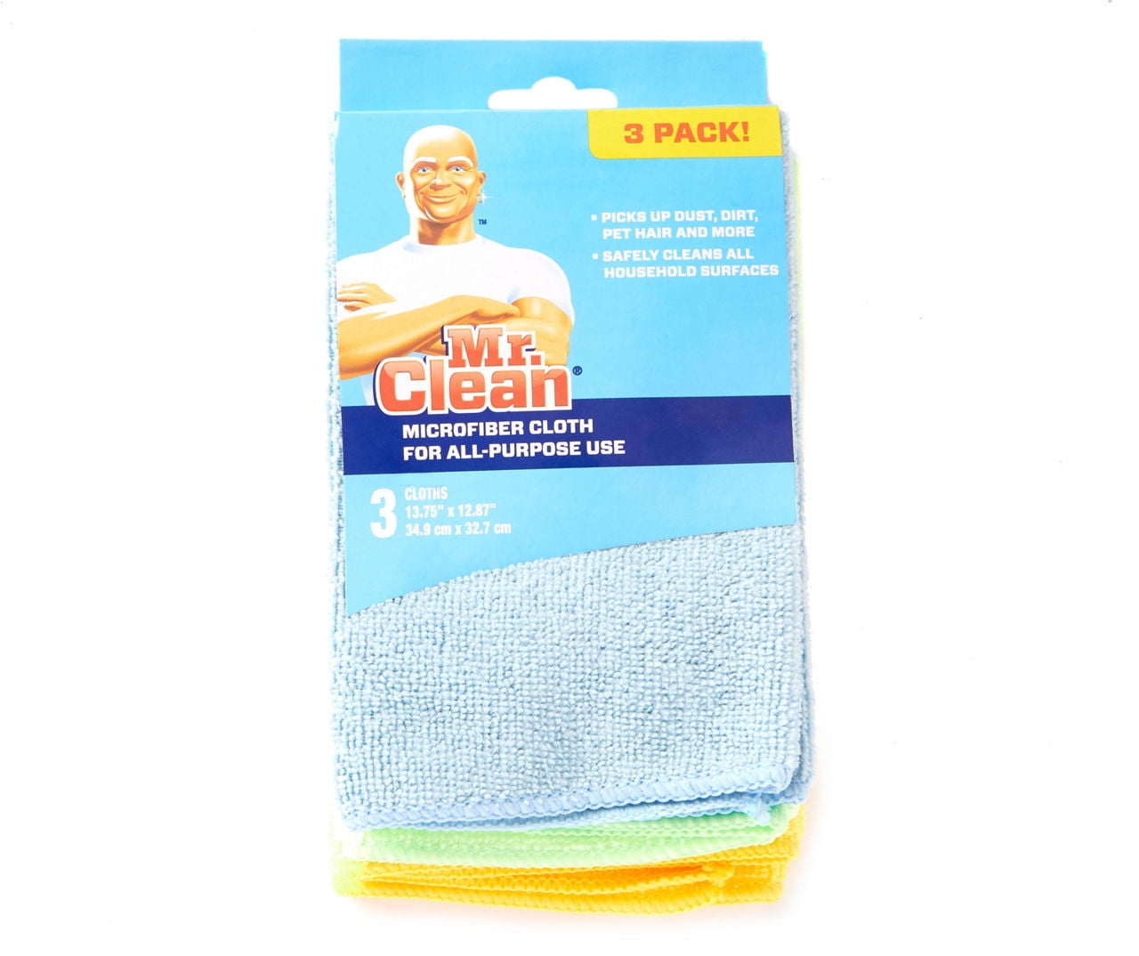 Mr. Clean Microfiber All Purpose Cloths, 3Pack