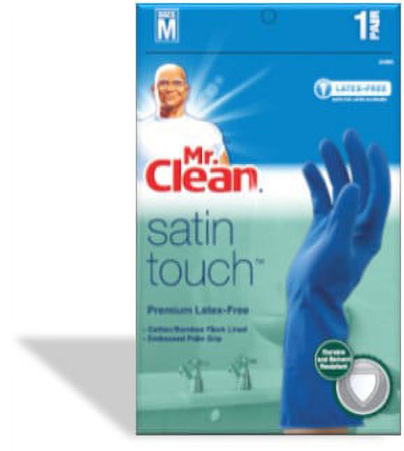 Mr. Clean Satin Touch Reusable Gloves, Nitrile, Medium - image 1 of 2