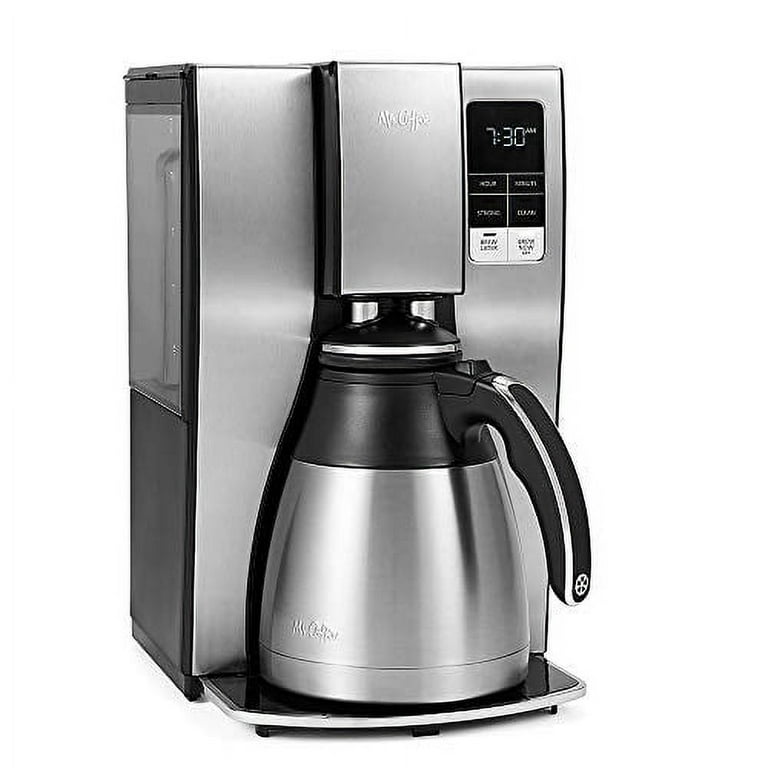 10-Cup Thermal Programmable Coffeemaker, Stainless Steel/Black 10-Cup Thermal Programmable Coffeemaker, Stainless Steel/Black