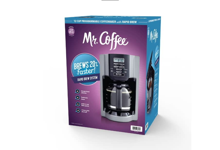 Mr. Coffee 12 Cup Coffee Maker Rapid Brew System Programmable Coffee Maker Used Walmart