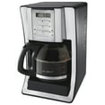 Mr. Coffee 12Cup Programmable Coffeemaker, Black/Brushed Silver