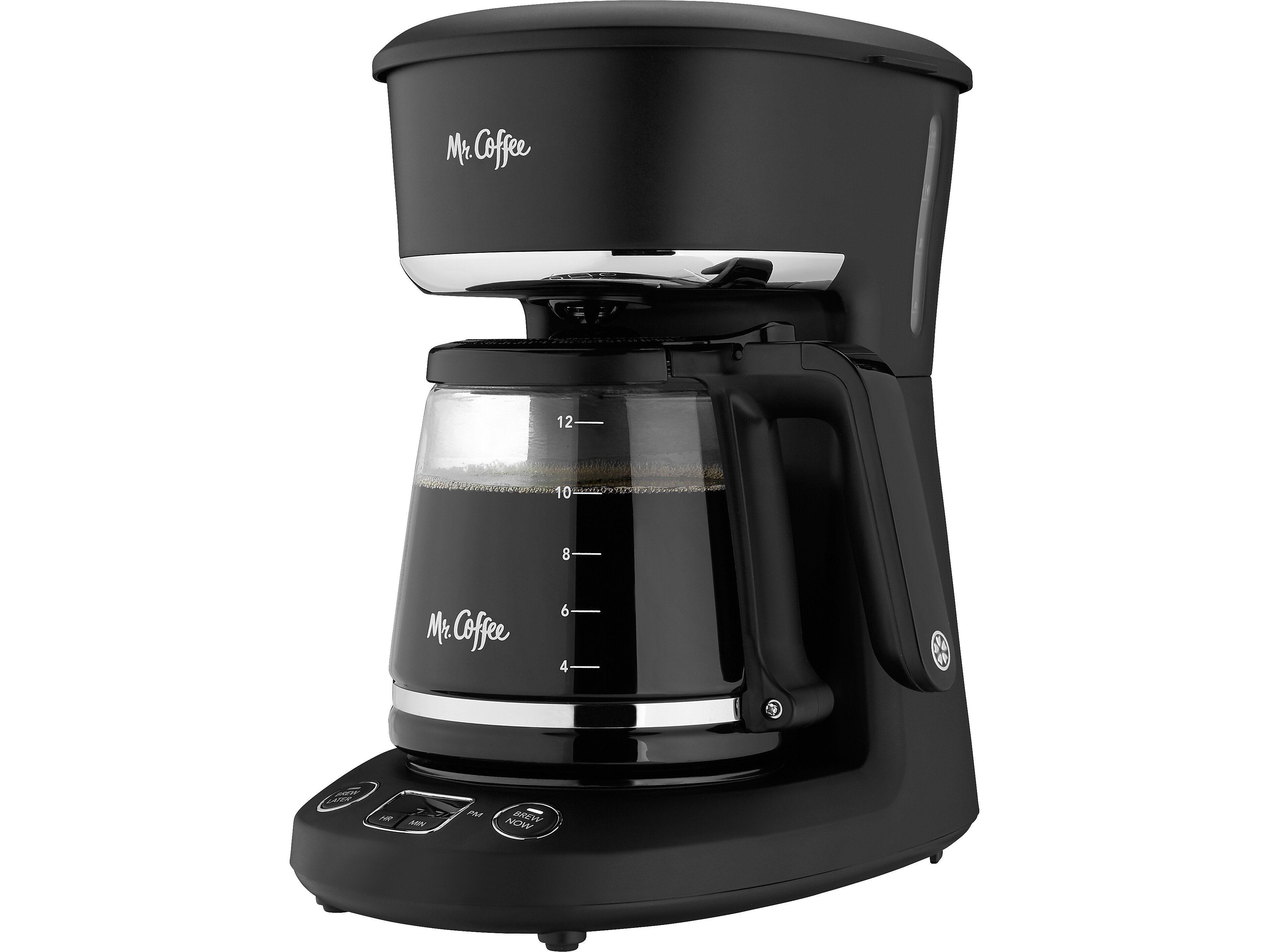 Mr. Coffee 12-Cup Programmable Coffeemaker, Brew Now or Later, Black - image 1 of 6