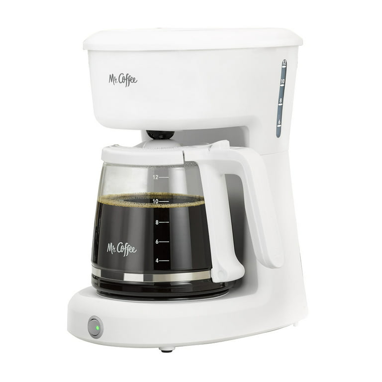 Mr. Coffee Simple Brew 12-Cup Coffee Maker - White
