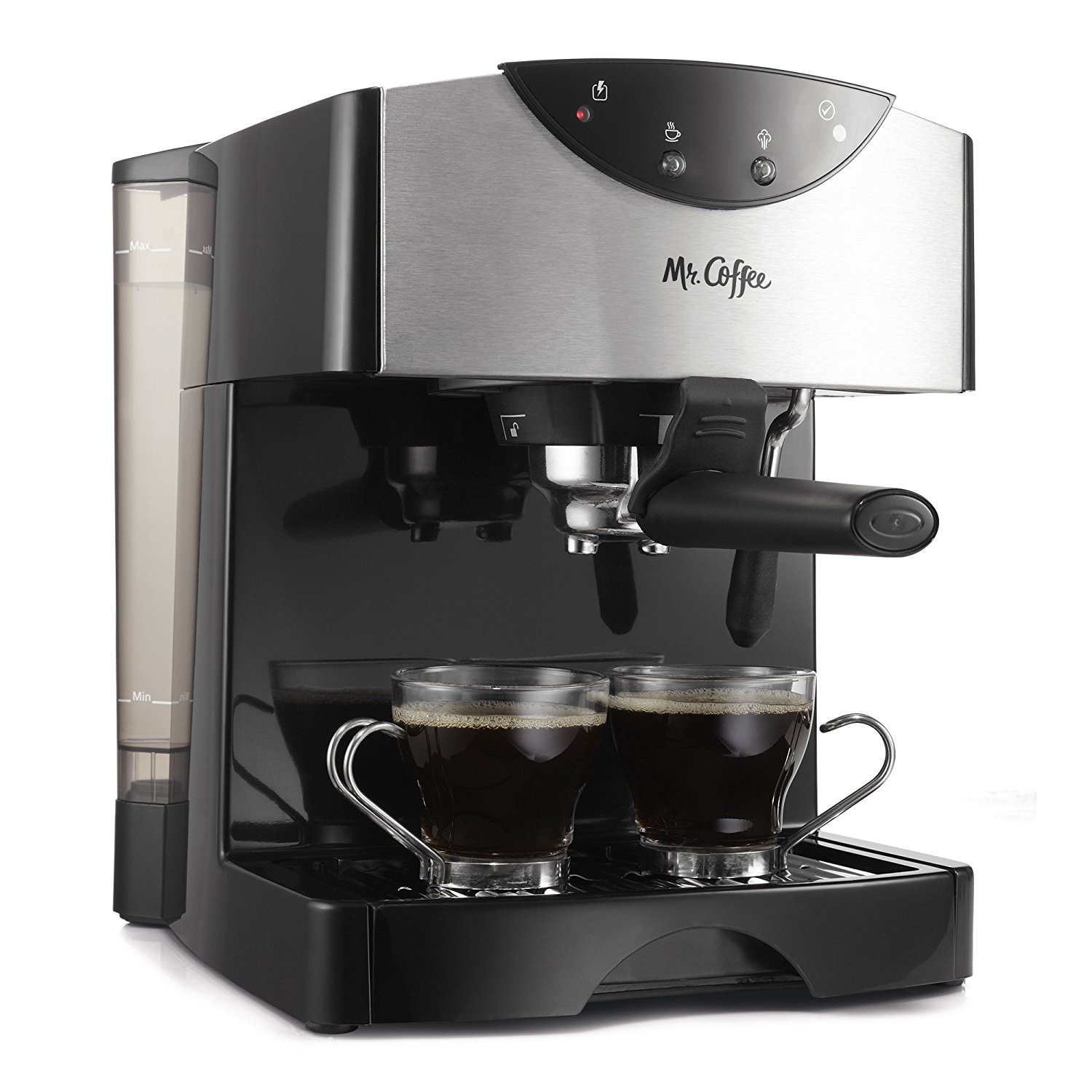 Mr. Coffee 2 Shot Pump Espresso & Cappuccino Maker, Black - image 1 of 8