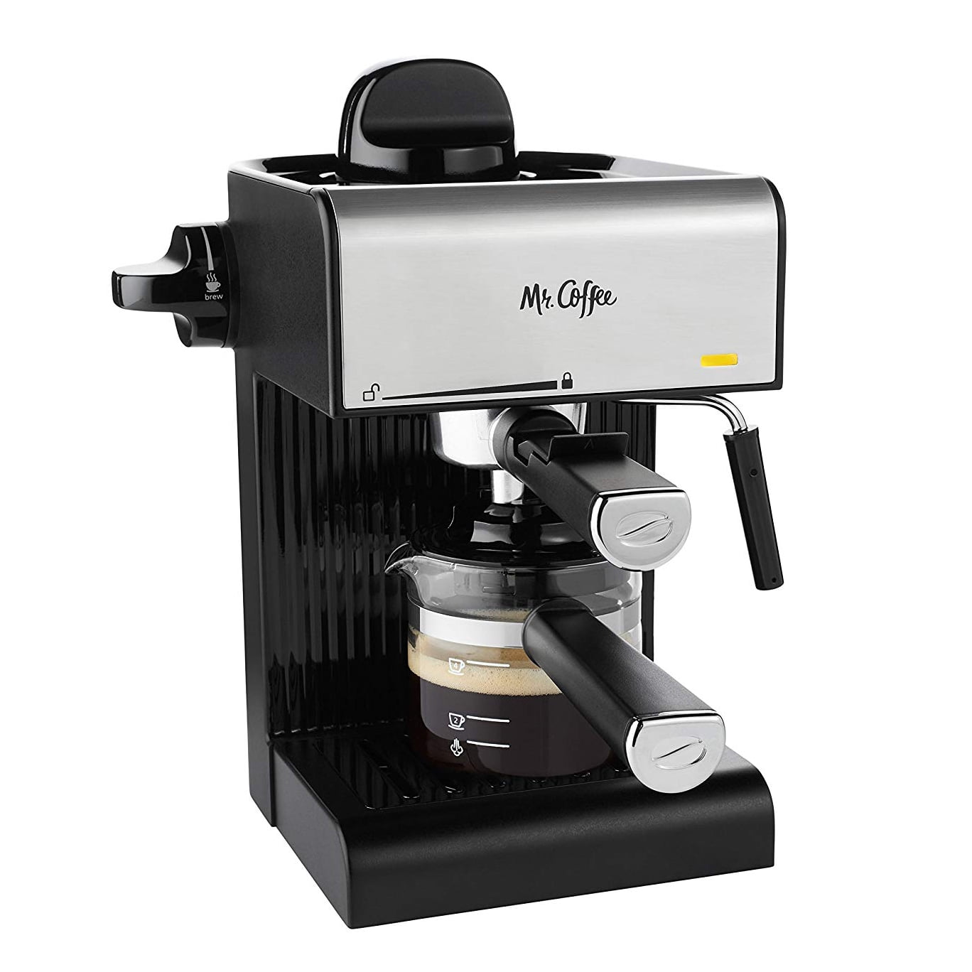 Mr. Coffee New Cafe Barista Black & Silver Premium Espresso/Latte/Cappuccino  Maker - AliExpress