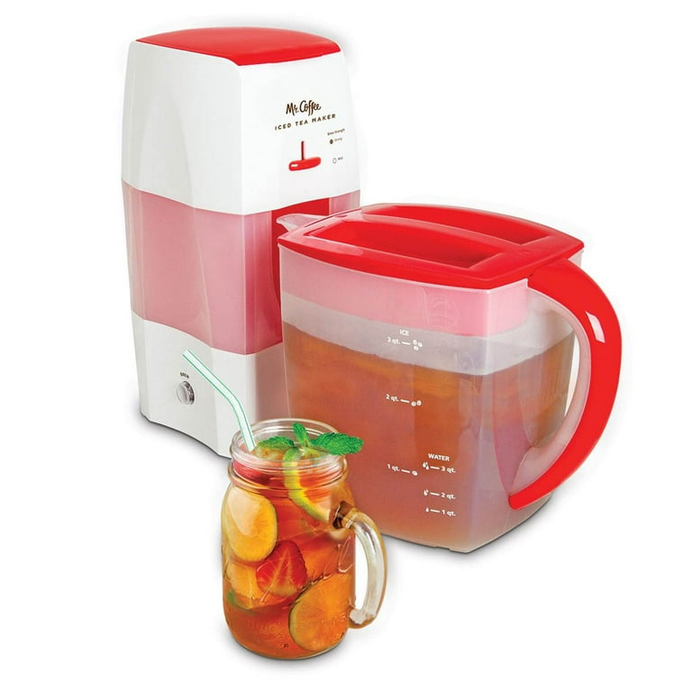 Mr Coffee Iced Tea Maker Brewer TM1 White and Red Replacement Pitcher