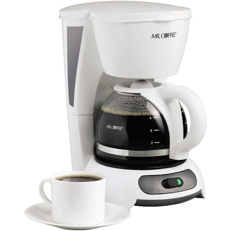Coffee Maker, 4-Cup, Pause & Serve, White