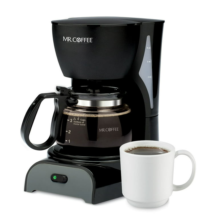  Mr. Coffee 4-Cup Switch Coffee Maker, Black: Drip Coffeemakers:  Home & Kitchen