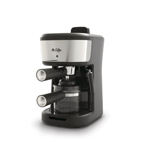 Mr. Coffee® 4-Shot Steam Espresso, Cappuccino, and Latte Maker in Black