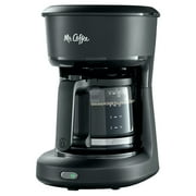 Mr. Coffee 5-Cup Mini Brew Switch Coffee Maker, Black
