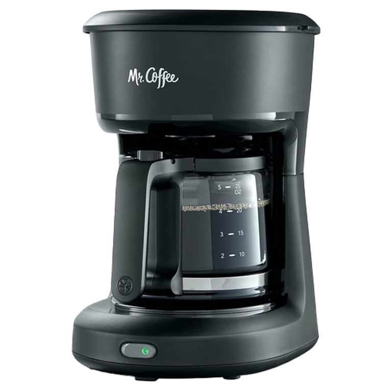 Mr. Coffee® 5-Cup Mini Brew Switch Coffee Maker, Black, Compact