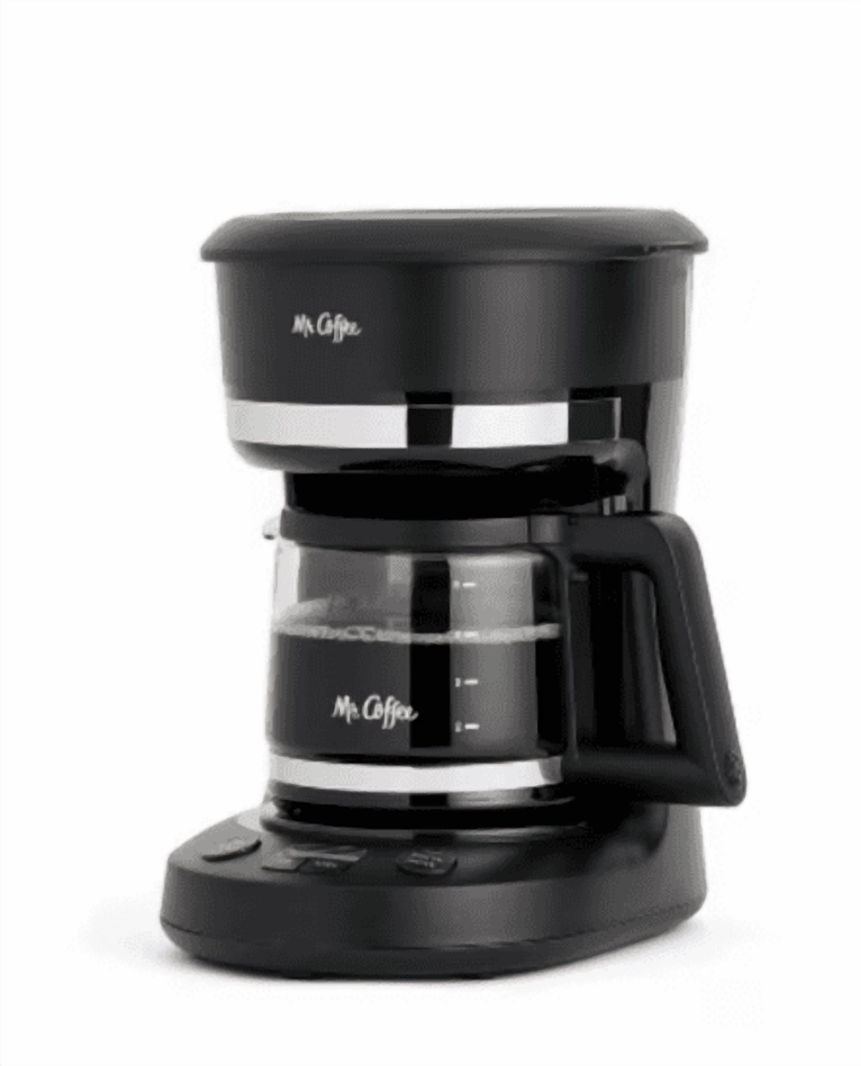 Coffee 5-Cup Programmable Coffee Maker Black: Drip Coffee