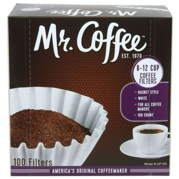 Mr. Coffee 8 - 12 Cup Coffee Filters, Box of 100