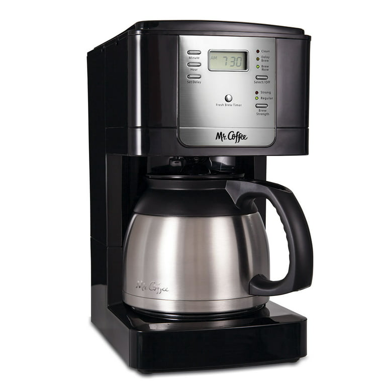 Mr. Coffee 5 Cup Programmable Black & Stainless Steel Drip Coffee Maker 