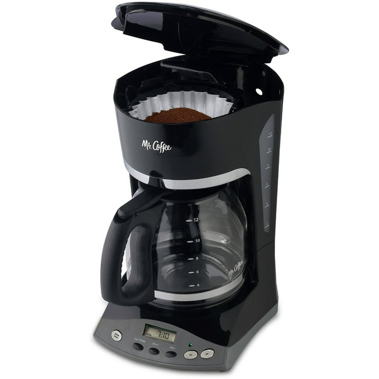 Mr. Coffee Advanced Brew 12 Cup Programmable Coffee Maker Black Walmart