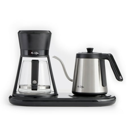 Mr. Coffee - All-in-One At-Home Pour Over Coffee Maker, Black - Black