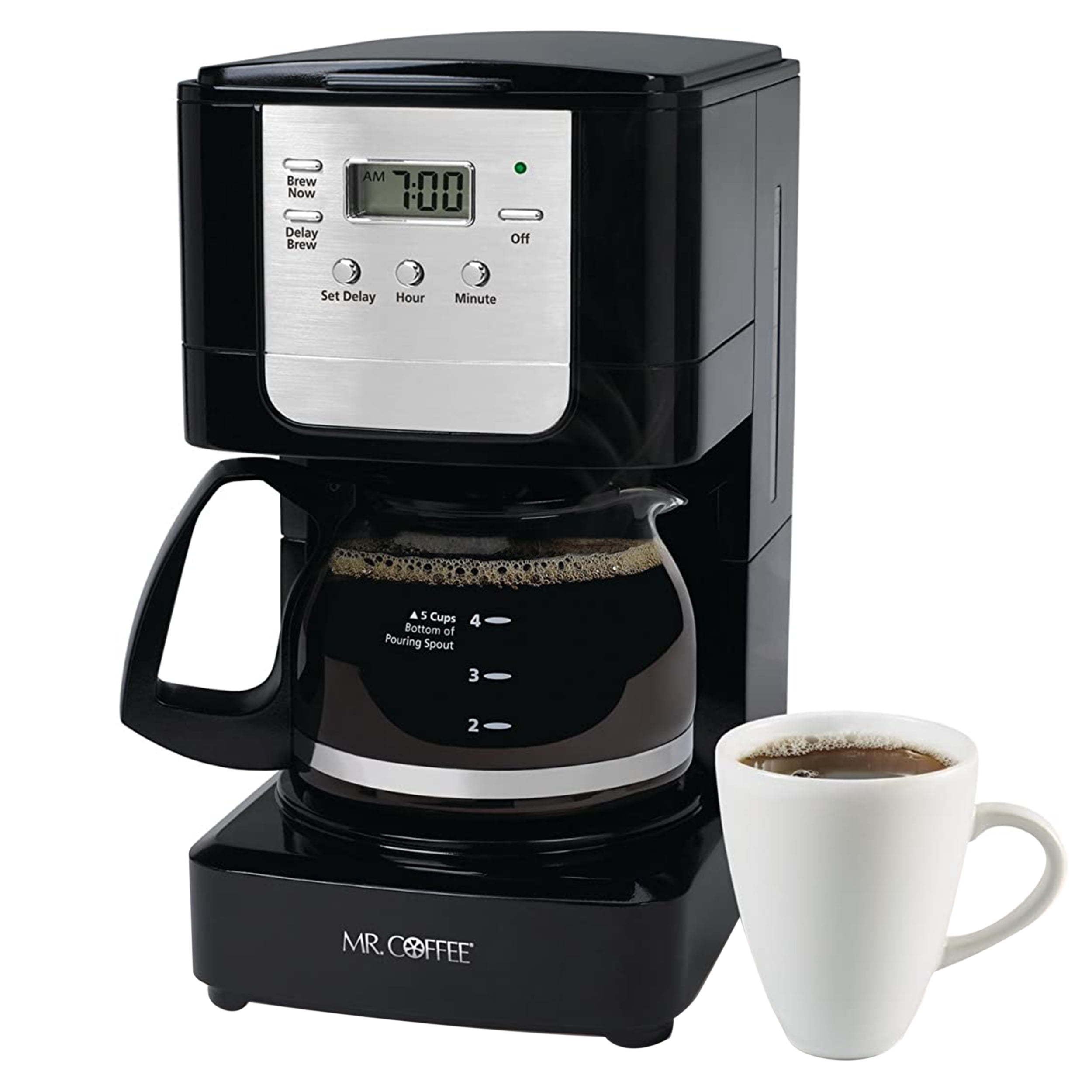 Best Buy: Mr. Coffee 5-Cup Coffeemaker Black 2132049