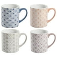 thumbnail image 1 of Mr. Coffee Bliss 4 Pack 20 oz Assorted Design Stoneware Mug Set, 1 of 4