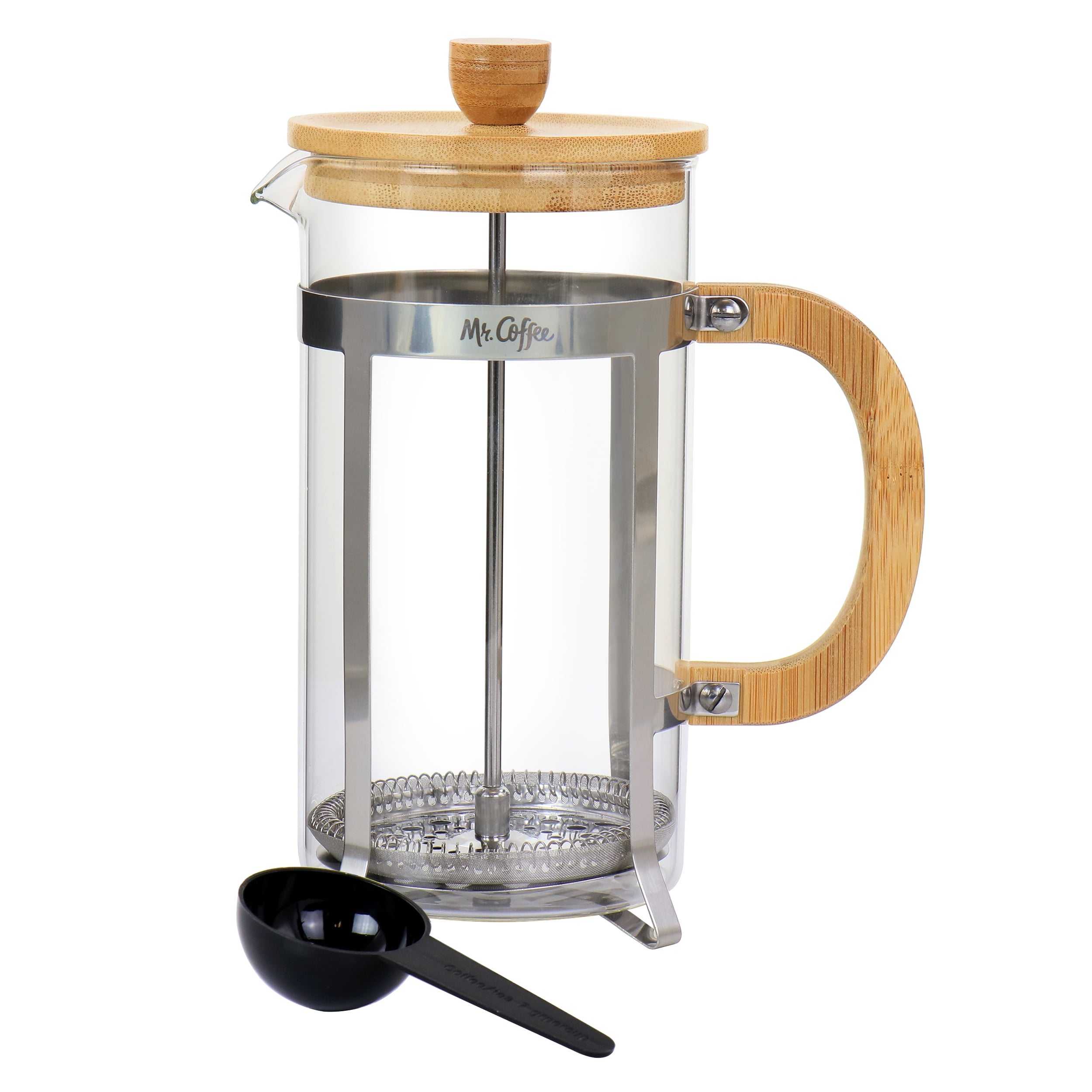 Mr. Coffee 32 Ounce Cafe Oasis Quart Glass Body French Press Coffee Maker