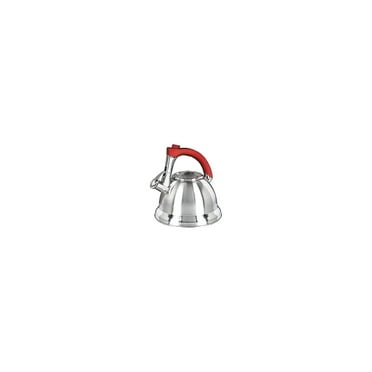 Mr. Coffee Collins Brook 2.4 Quart Stainless Steel Bell Shape Tea Kettle in Silver