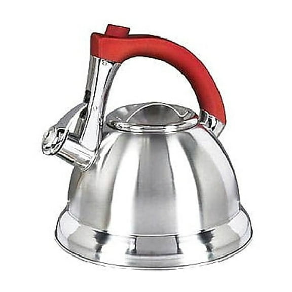 Mr. Coffee Collins Brook 2.4 Quart Stainless Steel Bell Shape Tea Kettle in Silver