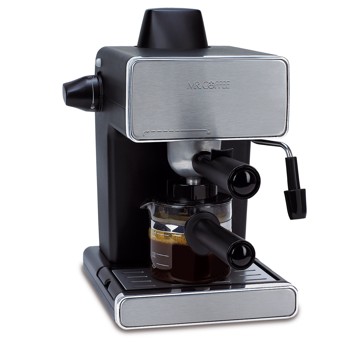 Mr. Coffee Espresso Maker, Stainless Steel and Black, BVMC-ECM260 - image 1 of 4