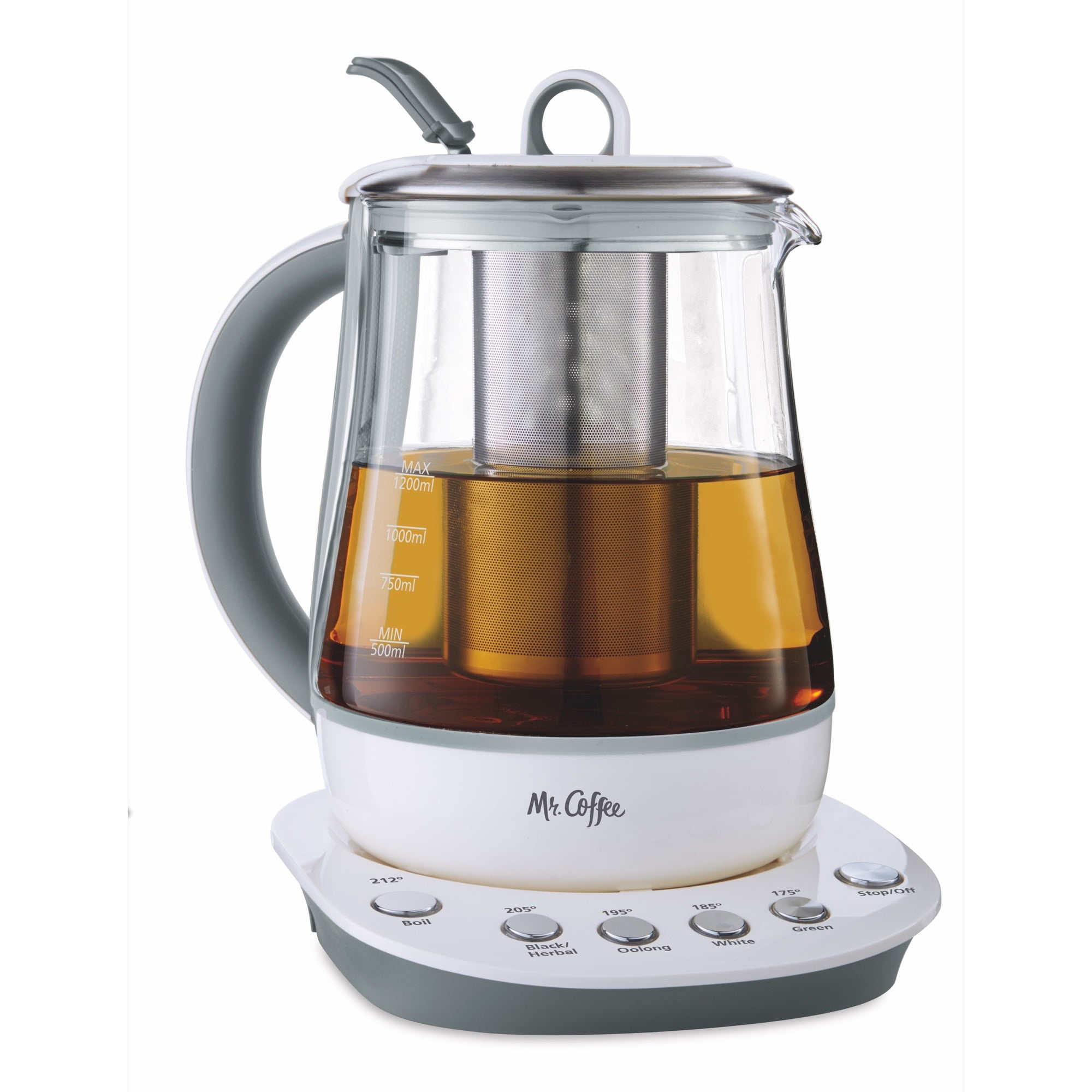 MRS TEA FOR TWO By Mr. Coffee Electric Hot Tea Maker With White TeaPot HTM11