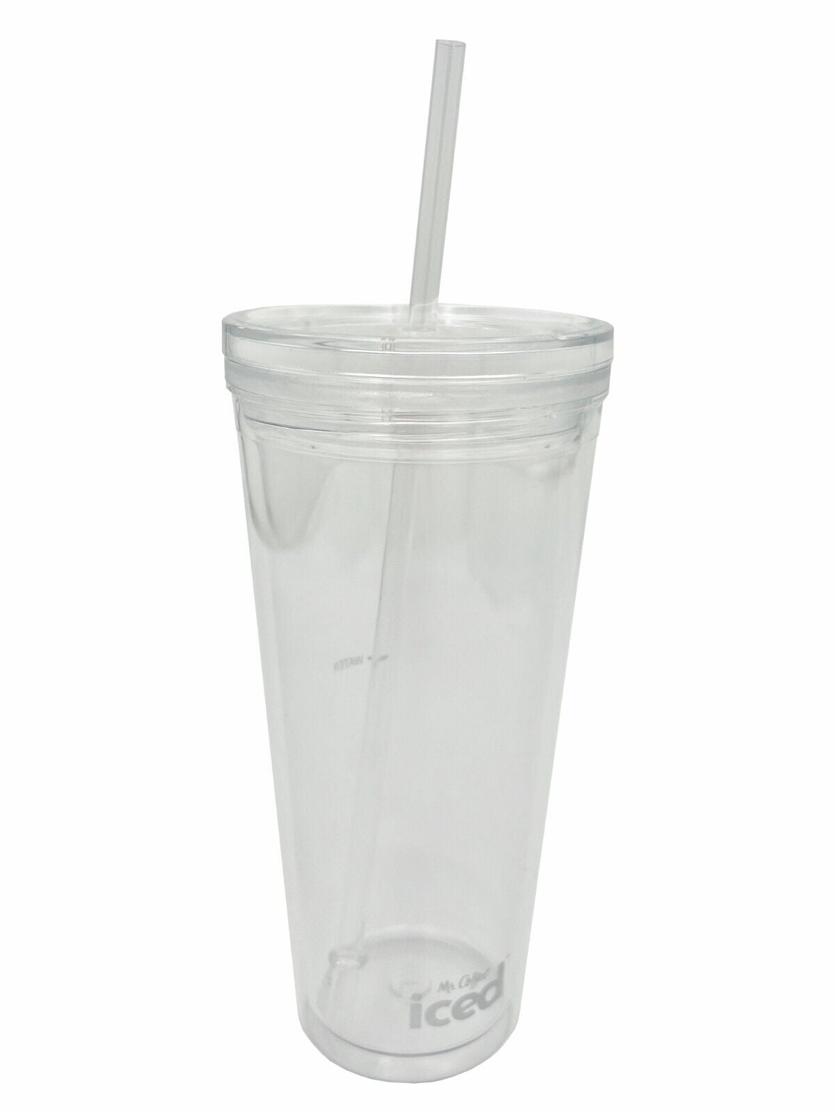 Mr. Coffee Iced Coffee Maker 2128308, 2131483, 2131500, 2131729 Replacement Tumbler with Lid & Straw