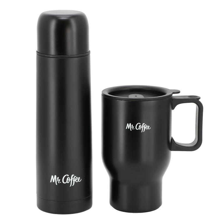 Mr. Coffee Javelin 2 Piece Thermal Bottle and Travel Mug Set in