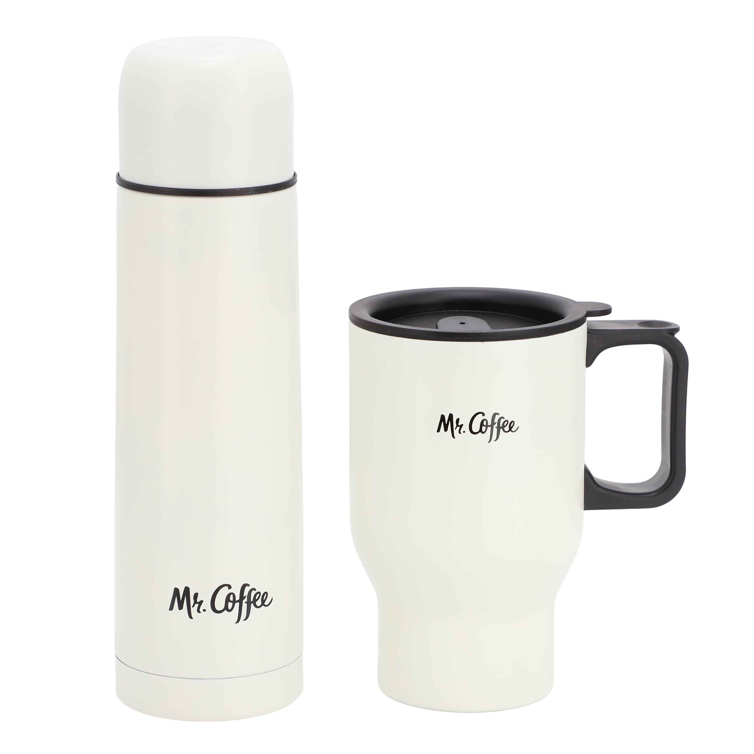 Mr. Coffee Javelin 2 Piece Thermal Bottle and Travel Mug Set in
