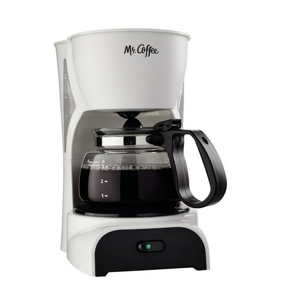 Mr. Coffee Pause 'N Serve 4 Cup White Coffee Maker