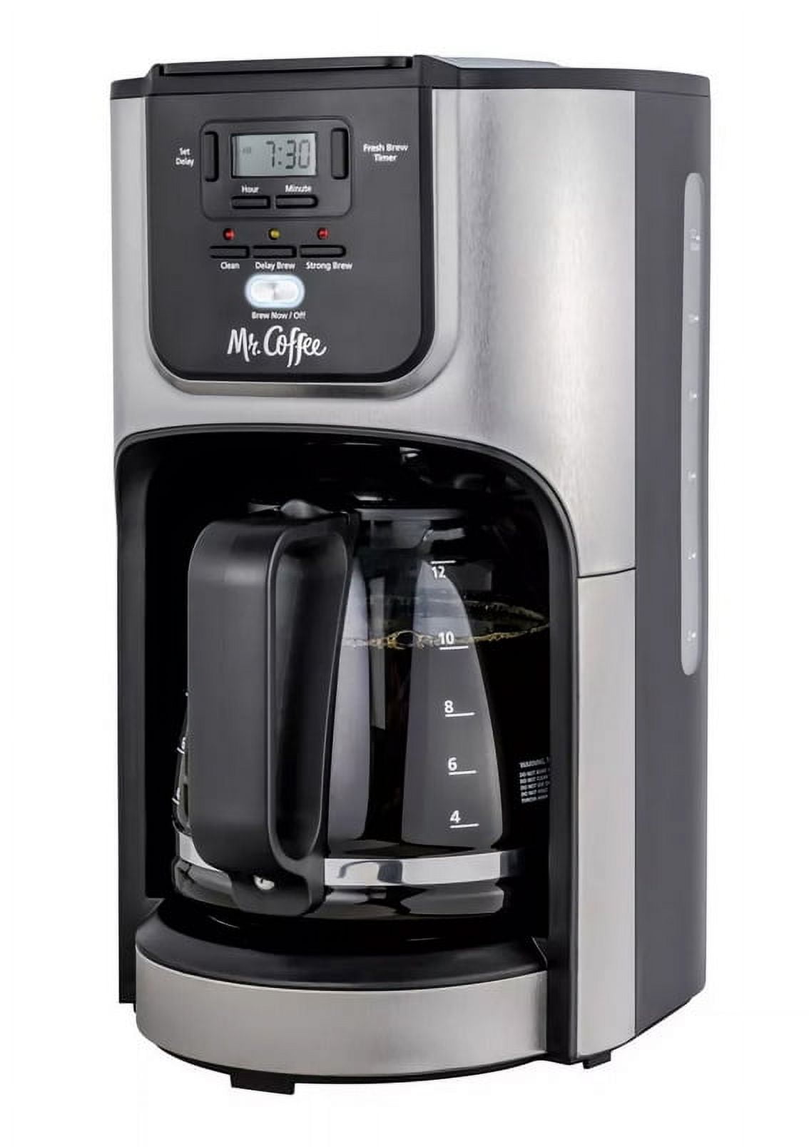 Mr. Coffee Rapid Brew Silver 12-Cup Drip Coffee Maker