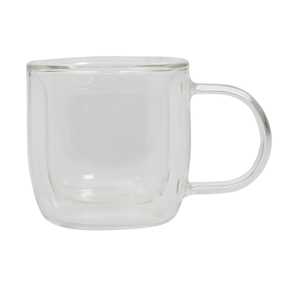 Mr. Coffee Salon Espresso 3 OZ Double Wall Insulated Glasses Mugs (Set of 2)