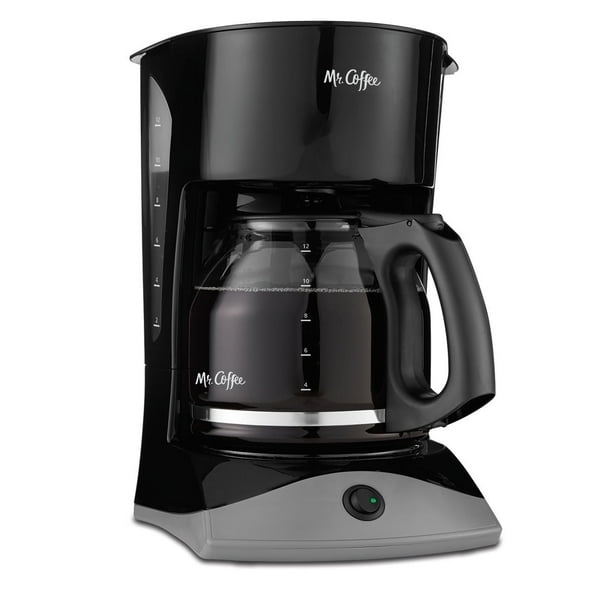 Mr. Coffee Simple Brew 12-Cup Black Coffee Maker with Grab-A-Cup