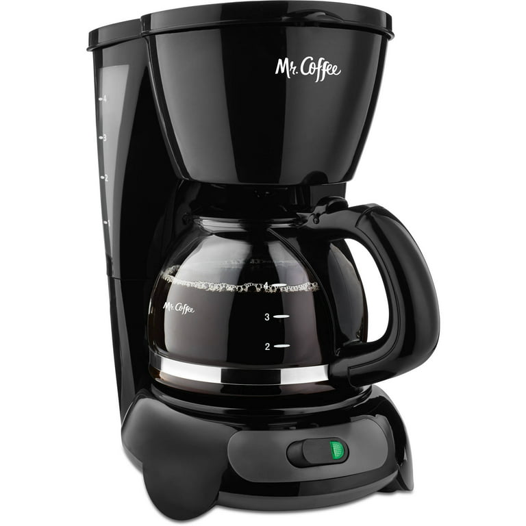 Mr. Coffee Simple Brew Coffee Maker|4 Cup Coffee Machine|Drip Coffee Maker,  Black