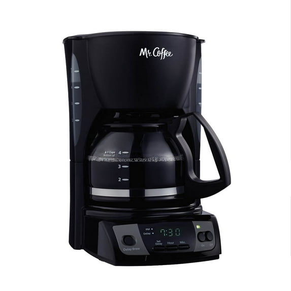 Mr. Coffee Simple Brew 5-Cup Programmable Coffee Maker with Auto Pause, Black