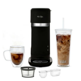 Famiworths Iced Coffee Maker, Hot and Cold Coffee Maker Single Serve for K  Cup and Ground, with Descaling Reminder and Self Cleaning, Iced Coffee