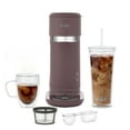 thumbnail image 1 of Mr. Coffee Single-Serve Iced and Hot Coffee Maker with Reusable Tumbler and Reusable Coffee Filter, Café Mocha, 1 of 6