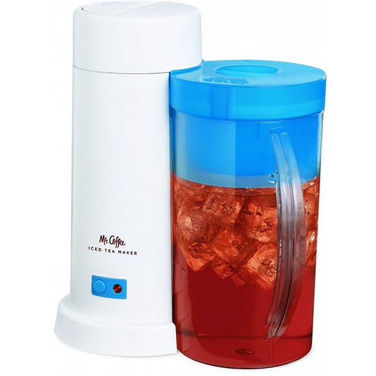 Mr Coffee Fresh Tea 3 quart Iced Tea Maker with pitcher red & white TM75RS