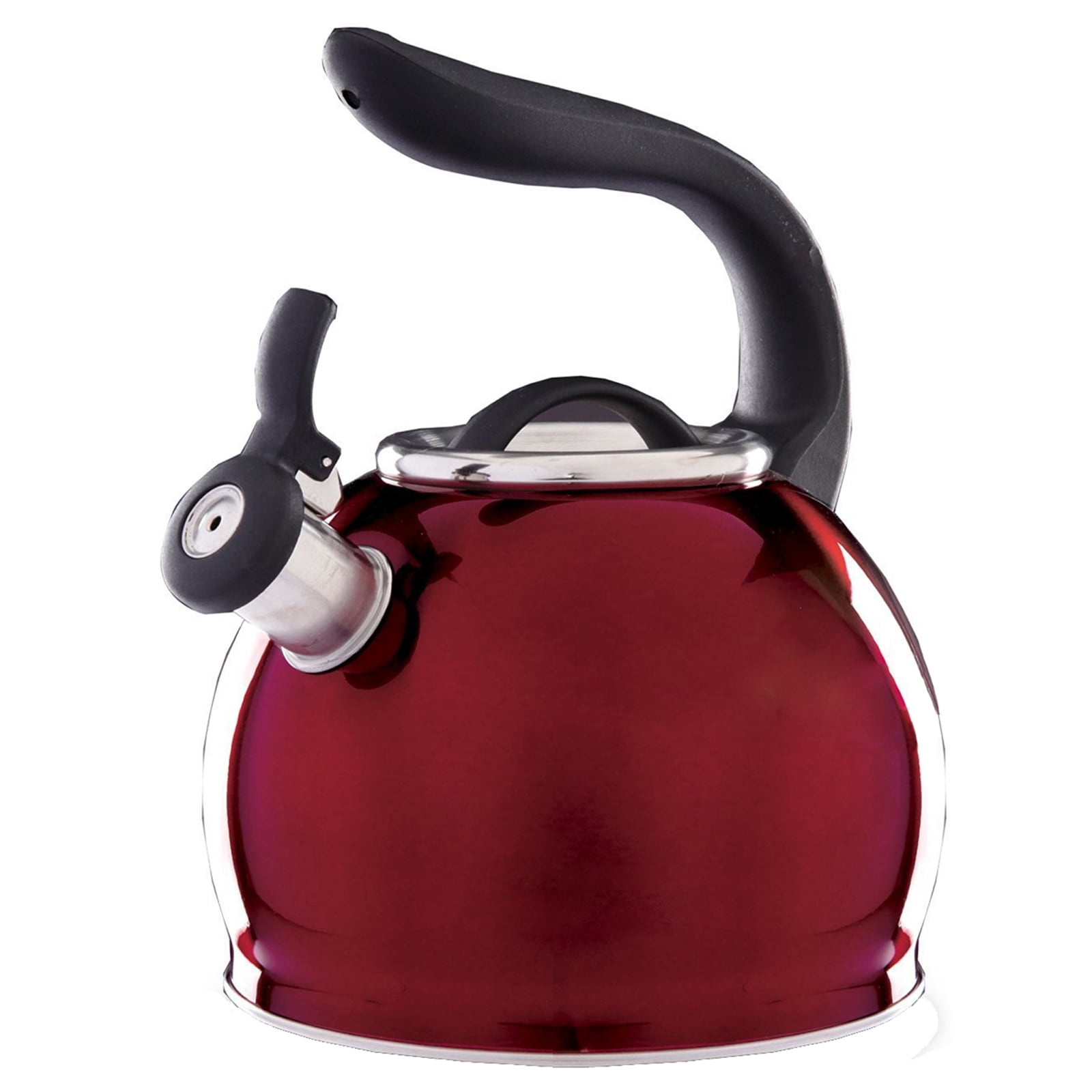 Mr. Coffee Whistle Shine Stainless Steel Tea Kettle, 2.1Quart
